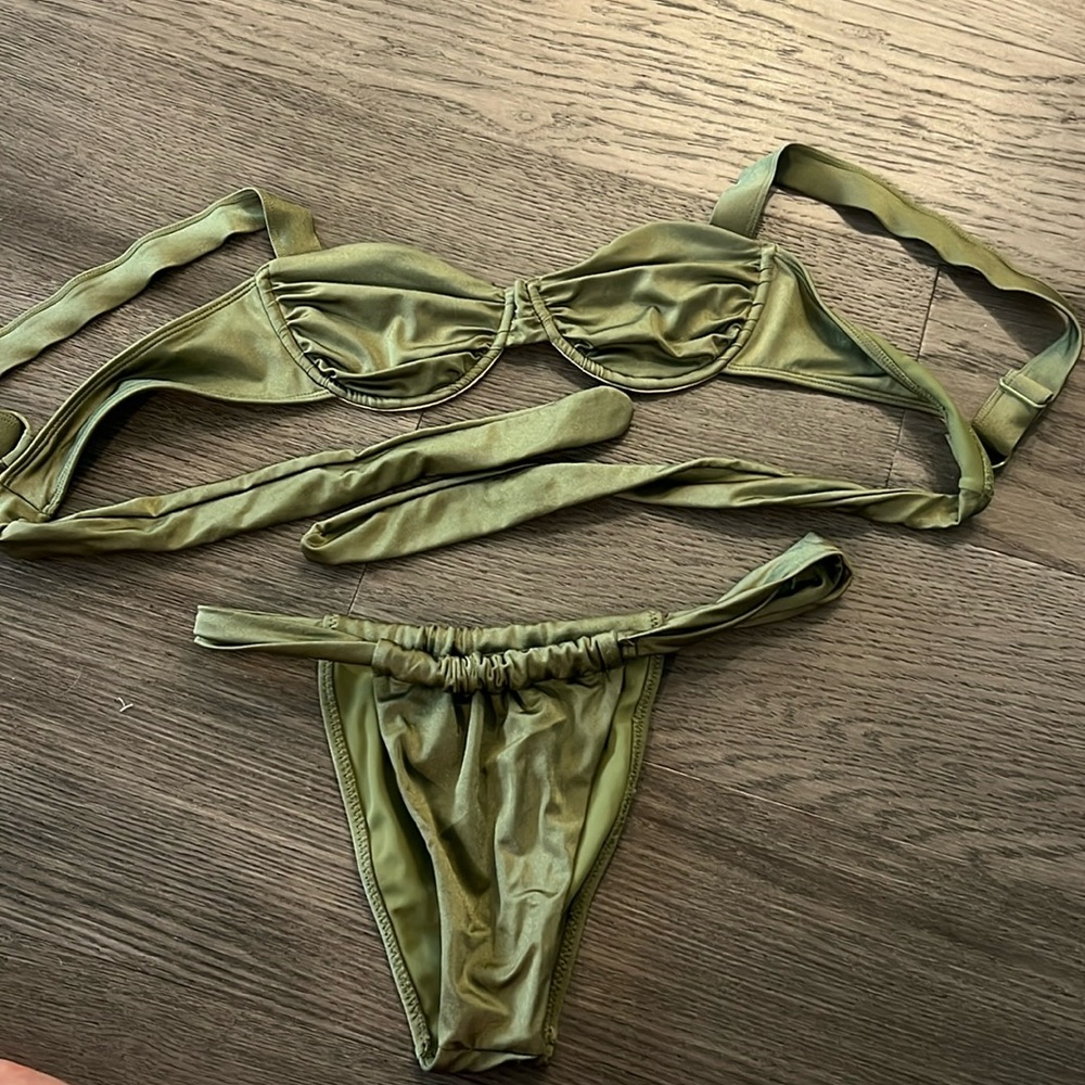 Olive swim suit